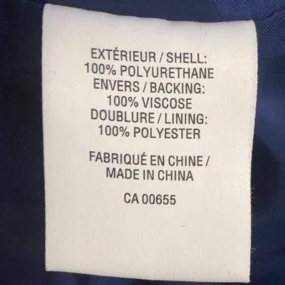 Womens Blue Faux Leather Jacket. Size XS. Brand NEW. NWT - Picture 8 of 8